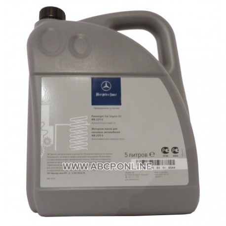 MERCEDES-BENZ A0009898301 ENGINE OIL 5W-40, 229.5